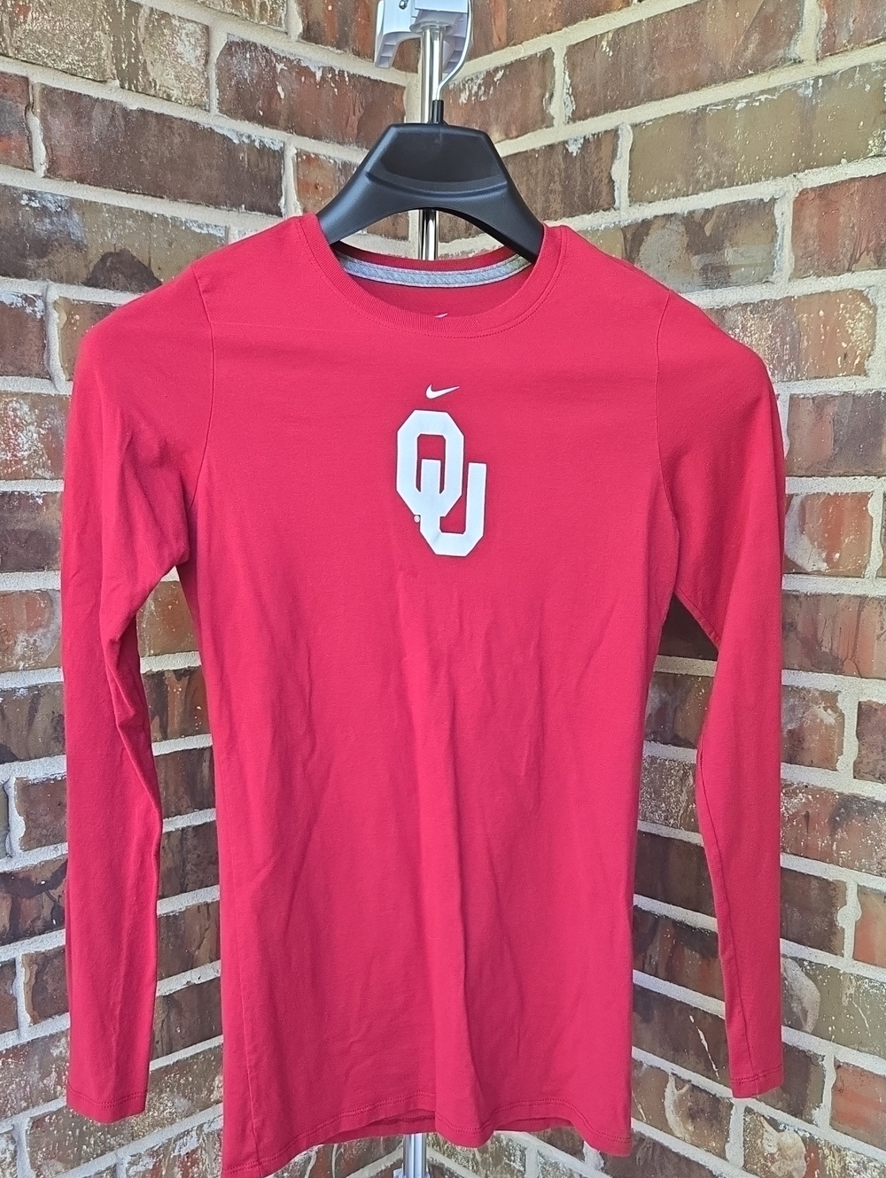 Nike Red OU Long Sleeve Tee